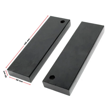 WILTEC Pièce Détachée Jeu De 2 Mâchoires De Support Presse Hydraulique 12t Presse D'atelier – Image 2