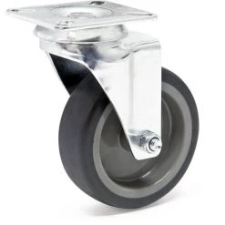 WILTEC Roulette Pivotante 75mm Roue Plastique Plaque De Montage Dispositif Transport 75 Kg Usage Silencieux