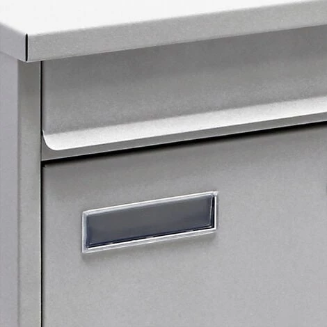 WILTEC Plaque De Couverture Du Porte-nom De La Boîte Aux Lettres 60x23 Mm Plaque De Rechange 57,5x20 Mm – Image 2