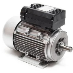 WILTEC Moteur Asynchrone Monophasé électrique 2 Pôles 230V 1,5kW Condensateur De Démarrage 2850tr /m Alu