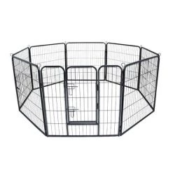 WILTEC Enclos Parc Extérieur Pour Chien Et Chat Grillage Barrière Protection Animaux Domestiques M 210x80cm