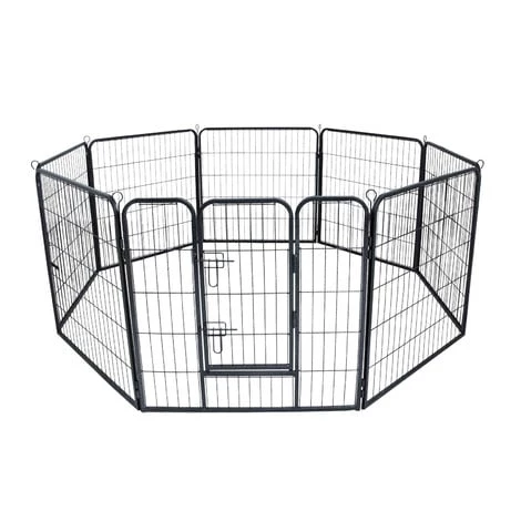 WILTEC Enclos Parc Extérieur Pour Chien Et Chat Grillage Barrière Protection Animaux Domestiques M 210x80cm