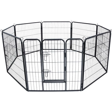 WILTEC Enclos Parc Extérieur Pour Chien Et Chat Grillage Barrière Protection Animaux Domestiques M 210x80cm – Image 2