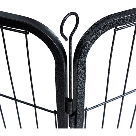 WILTEC Enclos Parc Extérieur Pour Chien Et Chat Grillage Barrière Protection Animaux Domestiques M 210x80cm – Image 4