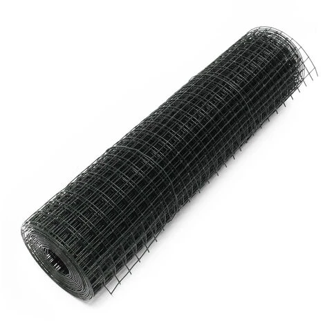 WILTEC Fil De Grillage Noir Acier Galvanisé Maille Carrée 19x19mm Rouleau 10m Hauteur 50cm Clôture Volière – Image 2