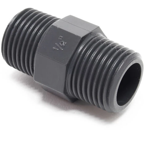 WILTEC Hozelock Mamelon Double De Réduction 2x 20,67 Mm (1/2") Filetage Mâle Adaptateur Raccord Conduite