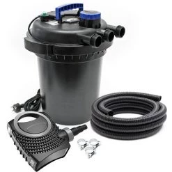 WILTEC SunSun CPF-180 SET 6000l 11W UVC NEO6000 Pompe Tuyau Kit De Filtration