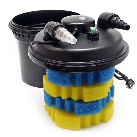 WILTEC SunSun CPF-280 SET 8000l 11W UVC NEO3800 Pompe Tuyau Kit De Filtration – Image 2