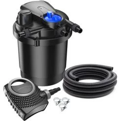 WILTEC SunSun CPA-2500 SET 6000l 11W UVC NEO6000 Pompe Tuyau Kit De Filtration