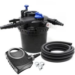 WILTEC SunSun CPF-5000 SET 8000l 11W UVC NEO2800 Pompe Tuyau Kit De Filtration