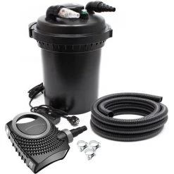 WILTEC SunSun CPF-380 SET 12000l 11W UVC NEO6000 Pompe Tuyau Kit De Filtration