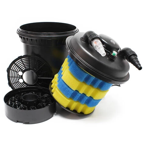WILTEC SunSun CPF-380 SET 12000l 11W UVC NEO6000 Pompe Tuyau Kit De Filtration – Image 2