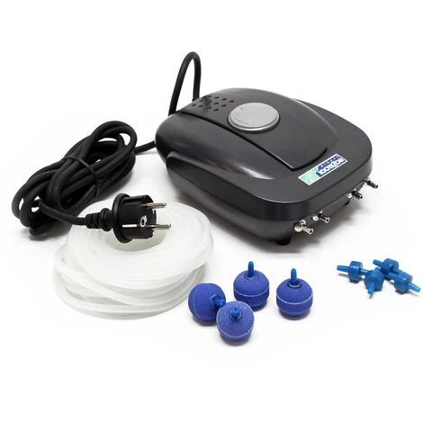 WILTEC Hozelock Pompe à Air 8W Max 640l/h Ensemble Complet Avec Pierre à Air, Tuyau Et Clapet Anti-retour – Image 2