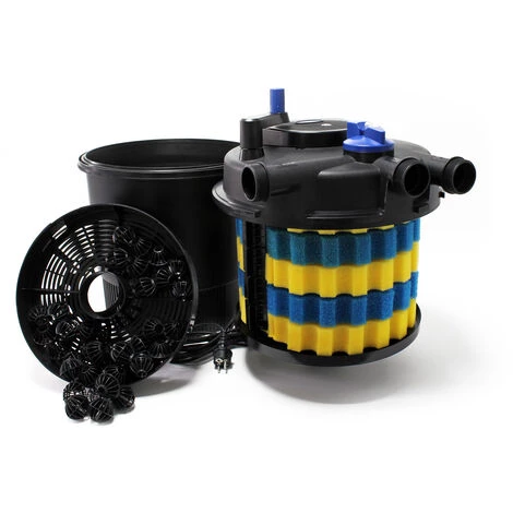 WILTEC SunSun CPF-10000 SET 12000l 11W UVC NEO6000 Pompe Tuyau Kit De Filtration – Image 2