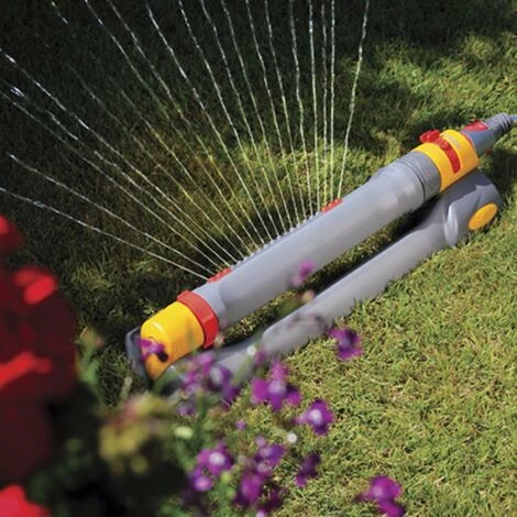 WILTEC Hozelock Arroseur Rectangulaire Pro, Portée Max. De 200m² Et 20 Buses, Transmission Par Engrenage – Image 3