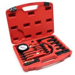 WILTEC Testeur De Compression Pour Moteurs Diesel (TDI Et CDI) 0-70 Bars Kit Dans Un Coffret