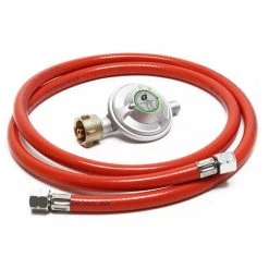 WILTEC Réducteur De Pression 50mbar Détendeur Avec Tuyau Propane De 150 Cm Pour Bouteille De Gaz 21,8x1,14L