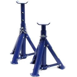 WILTEC Lot De 2 Chandelles De Levage Cric Pour Voiture (2 T Chacune) Chandelle De Calage Support De Montage