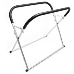 WILTEC Chevalet Support Pare-brise Pliable Réglable En Hauteur Jusqu'à 100 Cm Charge Jusqu'à 50 Kg