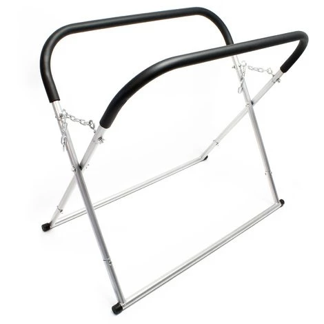 WILTEC Chevalet Support Pare-brise Pliable Réglable En Hauteur Jusqu'à 100 Cm Charge Jusqu'à 50 Kg