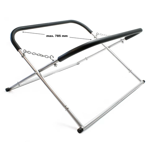 WILTEC Chevalet Support Pare-brise Pliable Réglable En Hauteur Jusqu'à 100 Cm Charge Jusqu'à 50 Kg – Image 3