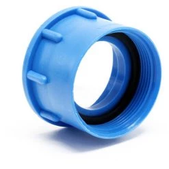 WILTEC Adaptateur IBC Plastique Filetage Femelle 57,29 Mm (2") Conteneur Avec Filet à Pas Grossier S60x6