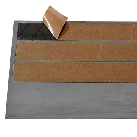 WILTEC Rampe De Seuil 4 Mm × 1000 Mm Avec Film Adhésif, Grise, Rampe à Haute Capacité De Charge – Image 5