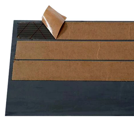 WILTEC Rampe De Seuil 12 Mm × 900 Mm Avec Film Adhésif, Noire, Rampe à Haute Capacité De Charge – Image 5