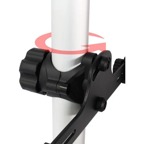 WILTEC Porte-vélo Télescopique 2 Vélos 20kg Chaque Peu Encombrant Réglable 160-340cm Bras Orientable 360° – Image 5