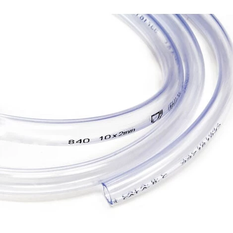 WILTEC Tuyau En PVC 10 X 2,0 Mm Dans Une Qualité Alimentaire Transparent Flexible Marchandise Au Mètre