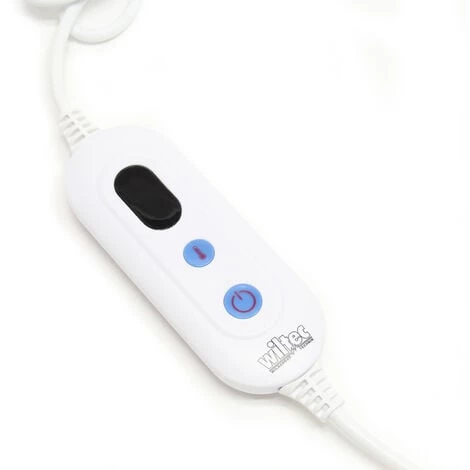 WILTEC Coussin Chauffant Laine Polaire 40x30cm 3 Niveaux De Chauffage Arrêt Automatique Lavable à 30° – Image 3