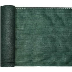 WILTEC Bâche De Clôture 1,2 × 15 M, Verte, Brise-vue Pour Clôtures, Balcons Et Jardins, Tissu En PE-HD Stabilisé Aux Rayons UV