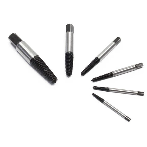 WILTEC XPOtool Lot D’extracteurs De Vis 6 Pièces Pour Vis Et Boulons De 3-25mm (M3-M25) Extracteurs De Goujon Acier Au Carbone – Image 3