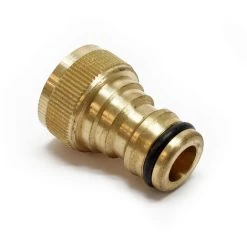 WILTEC Raccord De Tuyau Clic Laiton 19.17mm (1/2") Filetage Femelle Raccord Rapide Système D’encliquetage 16mm