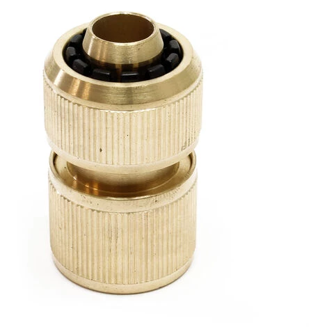 WILTEC Raccord Rapide 13mm (1/2") Laiton Pour Système D’encliquetage Avec Aquastop Raccord Tuyau Arrosage – Image 3