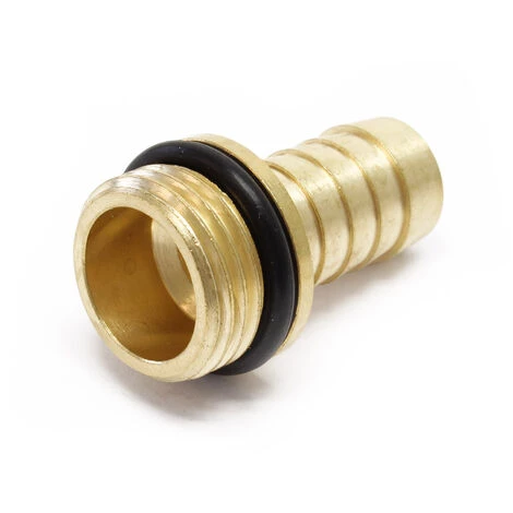 WILTEC Raccord Eau à Vis 1/3 De 20,95mm Filetage Mâle (1/2'') Tuyaux 13mm (1/2'') Collet Et Joint Torique – Image 2