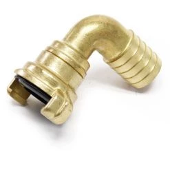 WILTEC Section Tube Coudée 90° Raccord Rapide Douille 25mm (1") Filetage Mâle 360° Accouplement à Griffes