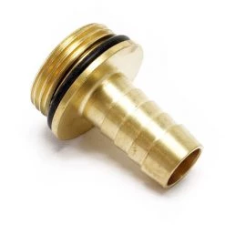 WILTEC Raccord Eau à Vis 1/3 De 26,44mm Filetage Mâle (3/4'') Tuyaux 13mm (1/2'') Collet Et Joint Torique