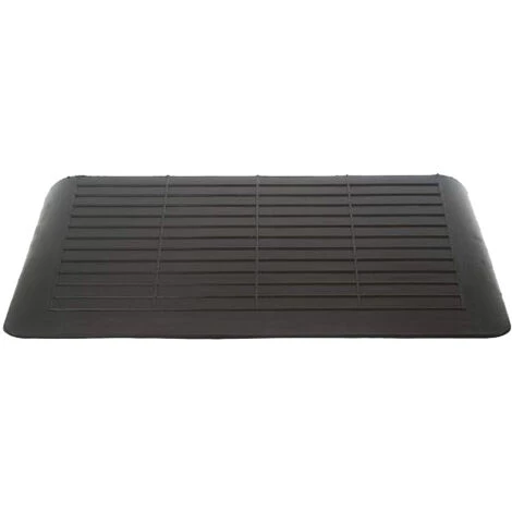 WILTEC Rampe De Seuil 3 Bordures Inclinées, 100mm, 2500 Kg Capacité De Charge, Rampe Pour Fauteuil Roulant – Image 2