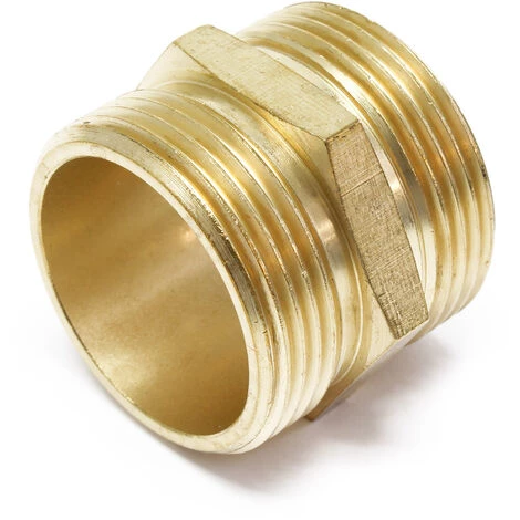 WILTEC Embout Fileté En Laiton 2× 41,91mm (1 1/4″) FE Filetage De Tuyau – Image 2