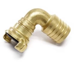 WILTEC Section Tube Coudée 90° Raccord Rapide Douille 32mm (1 1/4") Filetage Mâle 360° Accouplement Griffes