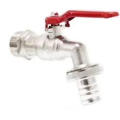 WILTEC Vanne De Décharge à Robinet Sphérique 26,44mm (G3/4″) FE Raccord De Tuyau 19mm (3/4″)