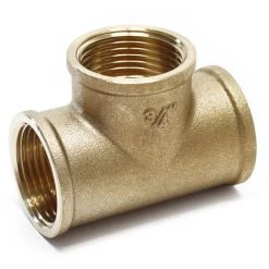 WILTEC Pièce En T En Laiton Avec 3× 24,66mm (3/4″) Filetage Intérieur Pour Raccorder Des Tuyaux