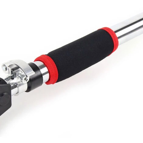 WILTEC Barre De Traction En Acier Chromé Jusqu’à 180kg Barre Pour Encadrements Porte 72-100cm Antiglissante – Image 3