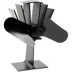 WILTEC Ventilateur De Poêle à Bois 2 Pales 70-350°C Autoalimentation Thermique Par Chaleur Sans Courant
