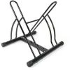 WILTEC Support De Vélo Montage Au Sol Râtelier 2 Vélos Sens De Stationnement Flexible 60x54x57cm Acier