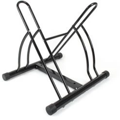 WILTEC Support De Vélo Montage Au Sol Râtelier 2 Vélos Sens De Stationnement Flexible 60x54x57cm Acier
