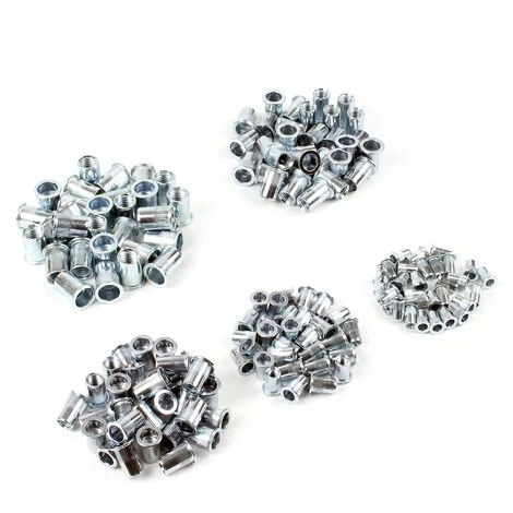 WILTEC XPOtool Pince à Riveter Jeu 5 Mandrins 150 Écrous à Sertir M5/M6/M8/M10/M12 30 Pcs. Chaque Riveteuse – Image 5