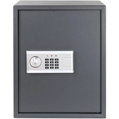 WILTEC Coffre-fort électronique Mural 400x400x500mm Serrure à Combinaison Alarme Double Boulon En Acier – Image 5