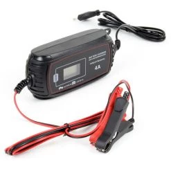 WILTEC XPOtool Chargeur De Batterie Automatique 6V/12V 1A Chargeur De Maintenance Pour Voitures, Motos, Bateaux